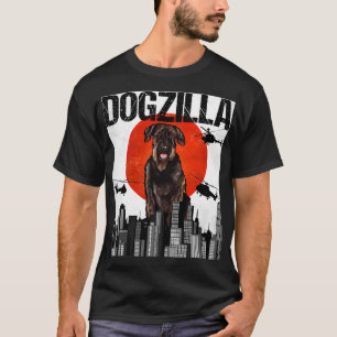 Funny Vintage Japanese Dogzilla Giant Schnauzer Pu T-Shirt