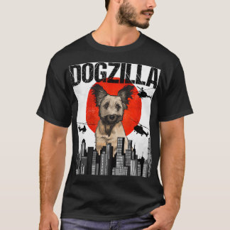 Funny Vintage Japanese Dogzilla Skye Terrier  T-Shirt