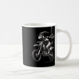 Funny Vintage Motocross Bike Graphic Goat Riding D Coffee Mug