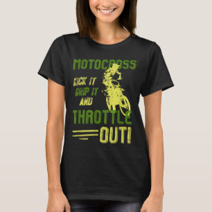 Funny Vintage Motocross Dirt Bike Men Kids Boys Gi T-Shirt