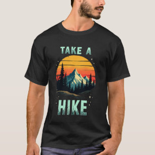 Funny Vintage Mountain Hiking Take a Hike Backpack T-Shirt