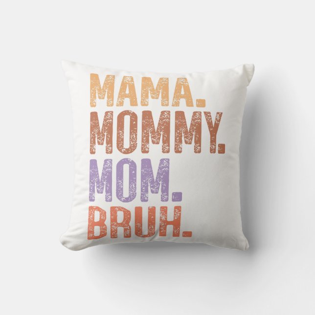 Funny Vintage Mum Cushion (Front)