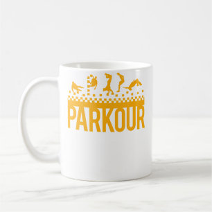 Funny Vintage Parkour Running 	 Christmas Gift Kid Coffee Mug