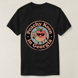 Funny Vintage Peachy Keen in Georgia Peach T-Shirt