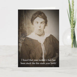 Funny Vintage Photograph Birthday Card