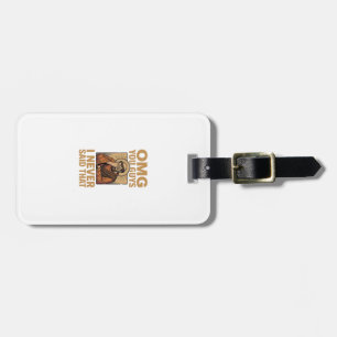 Funny Vintage Religious Facepalm Quote Shirt Desig Luggage Tag