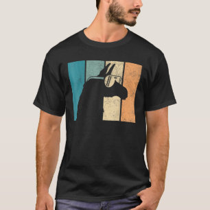 Funny Vintage Retro Llama Alpaca Head Men Women Bo T-Shirt