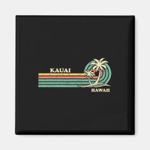 Funny Vintage Retro Summer Vacation Hawaii Kauai B Magnet