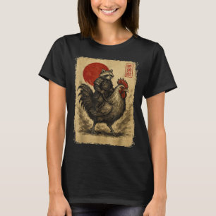 Funny Vintage Samurai Raccoon Japanese Graphic Uki T-Shirt
