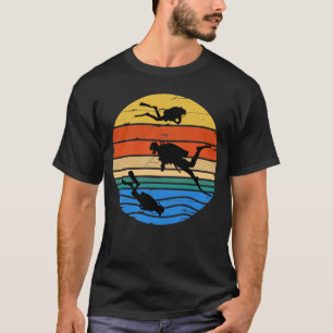Funny Vintage Scuba Dive Diving Gear Underwater Di T-Shirt
