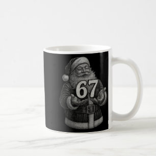 Funny Vintage Six Seven 6 7 Meme Santa Christmas 6 Coffee Mug