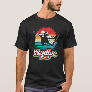 Funny Vintage Skydiving  Retro Parachuting Skydive T-Shirt