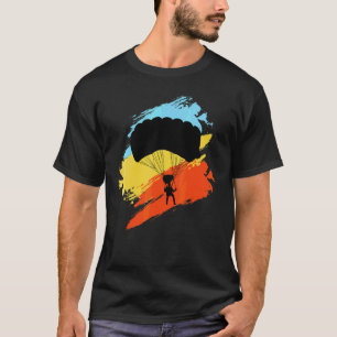 Funny Vintage Skydiving  Skydiver Retro Parachutin T-Shirt