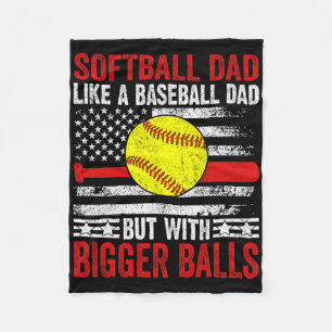 Funny Vintage Softll Dad Like A Sell Dad Us Flag Fleece Blanket