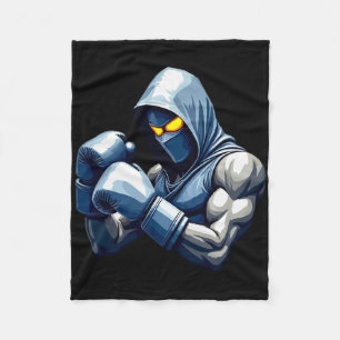 Funny Vintage Style Boxing Ninja Boxer Great For A Fleece Blanket