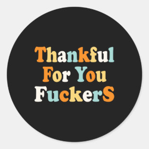 Funny Vintage-style Tops Quote  Classic Round Sticker
