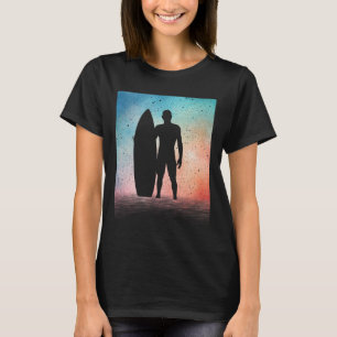 Funny Vintage Surf Design For Men Boys Surfing And T-Shirt