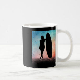 Funny Vintage Surf Design For Women Surfing Girl S Coffee Mug