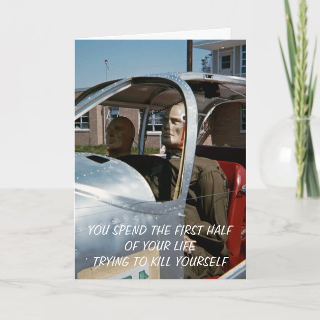 FUNNY VINTAGE TEST DUMMIES MANNEQUINN DOLL PHOTO CARD (Front)