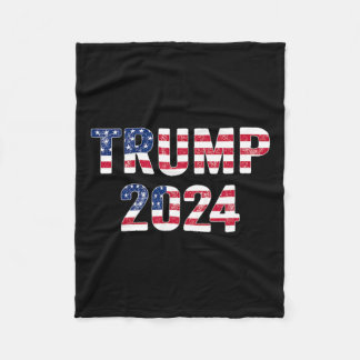 Funny Vintage Trump 2024 Election Gift Men Women Y Fleece Blanket