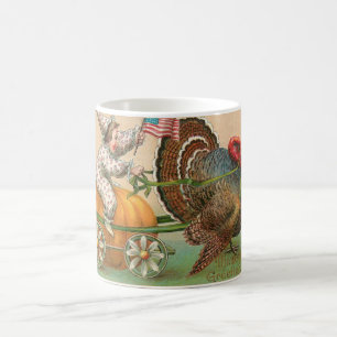 Funny Vintage Turkey Ride Coffee Mug