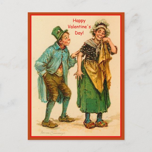 Funny Vintage Valentine cpy 1906 Frances Brundage  Postcard (Front)