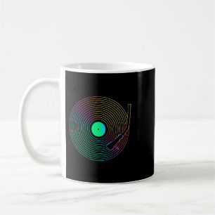 Funny Vintage Vinyl Record Player Sketch Drawing 1 Coffee Mug