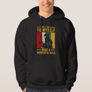 Funny Vintage Welding Design For Mens Retro Welder Hoodie