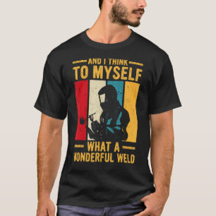 Funny Vintage Welding Design For Mens Retro Welder T-Shirt