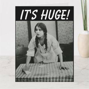 FUNNY VINTAGE WOMEN BIRTHDAY GREETING CARD