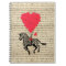 Funny vintage zebra & heart balloons