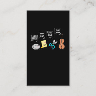 Funny Violin Player Humour Musician Fun Business Card