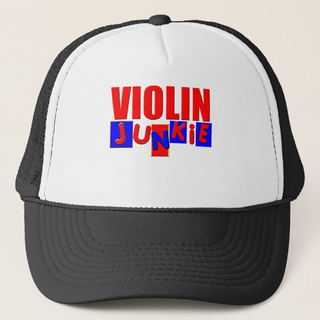 Funny Violin Trucker Hat (Front)