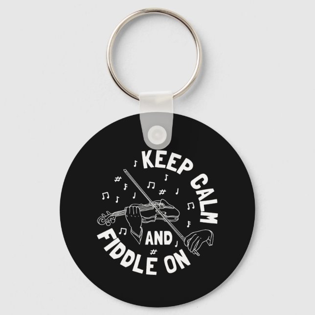 Funny Violin Violin Player Key Ring (Front)