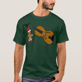Funny Violinist Christmas Violin Player Musician S T-Shirt