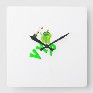 Funny VIP Celebration Square Wall Clock