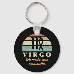 Funny Virgo Zodiac Rules Key Ring