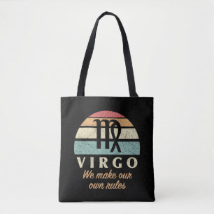Funny Virgo Zodiac Rules Tote Bag