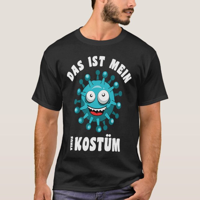 Funny virus bacteria Bazille costume T-Shirt (Front)
