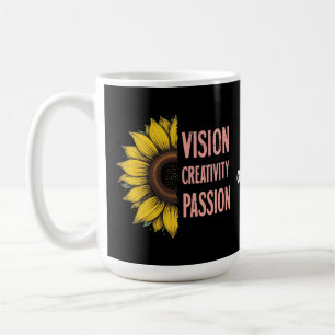 Funny Vision, Creativity & Passion Celebrate Women Coffee Mug