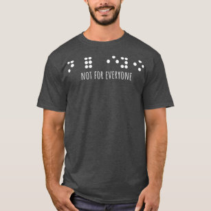 Funny Visual Braille Clothing and Accessories Men T-Shirt