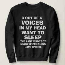 Funny "VOICES IN MY HEAD" Sweatshirt for Women