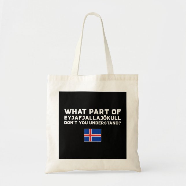 Funny Volcano Iceland  Tote Bag (Front)