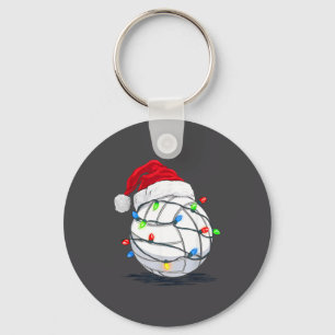 Funny Volleyball Ball Christmas Graphics Lights Lo Key Ring