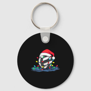 Funny Volleyball Christmas Graphics Lights Lover P Key Ring