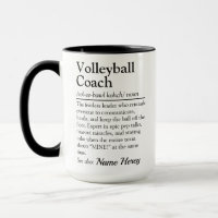 Funny Volleyball Coach Definition Custom Gift