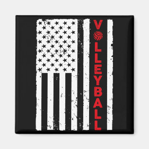 Funny Volleyball Design For Men Women Usa Magnet