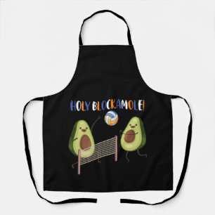 Funny Volleyball Holy Guacamole Player Blocker Apron