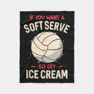 Funny Volleyball Shirt For Girls Teens Women Kids Fleece Blanket