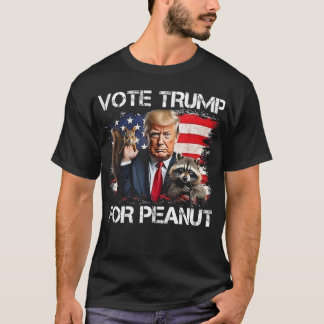 Funny Vote Trump For Peanut The Squirrel trump2024 T-Shirt